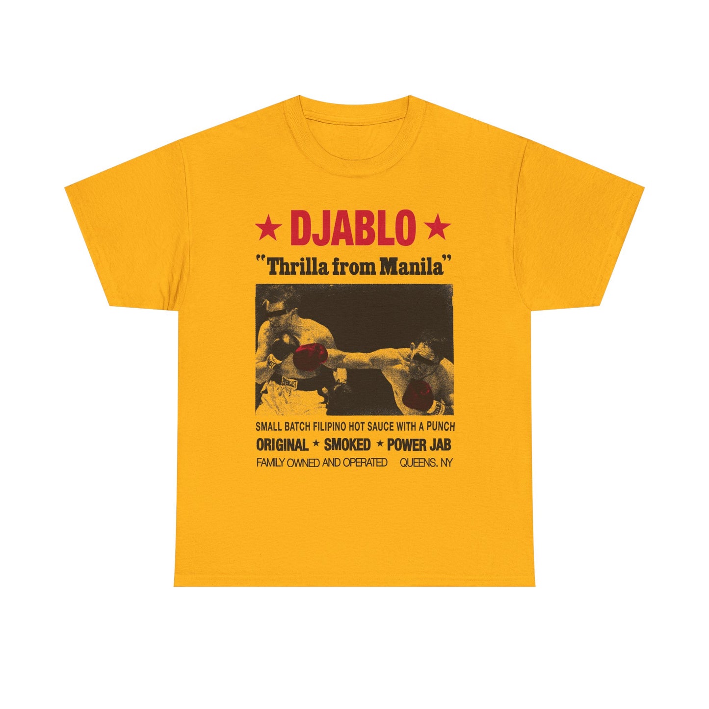 DJABLO "Thrilla From Manila" T‑Shirt — Filipino Hot Sauce Graphic Tee