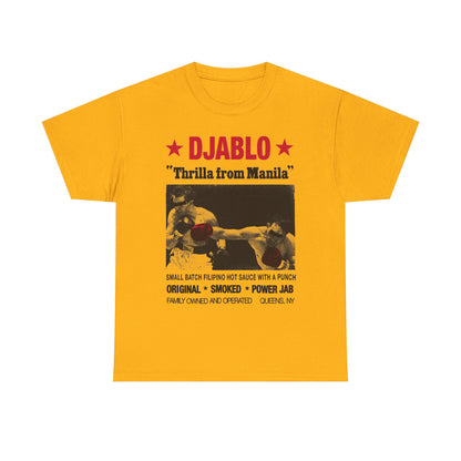 DJABLO "Thrilla From Manila" T‑Shirt — Filipino Hot Sauce Graphic Tee