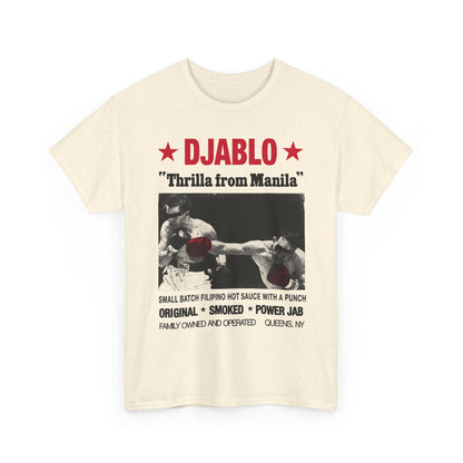 DJABLO "Thrilla From Manila" T‑Shirt — Filipino Hot Sauce Graphic Tee