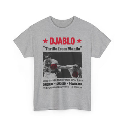 DJABLO "Thrilla From Manila" T‑Shirt — Filipino Hot Sauce Graphic Tee