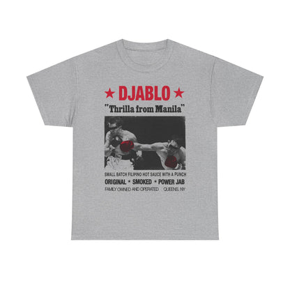 DJABLO "Thrilla From Manila" T‑Shirt — Filipino Hot Sauce Graphic Tee