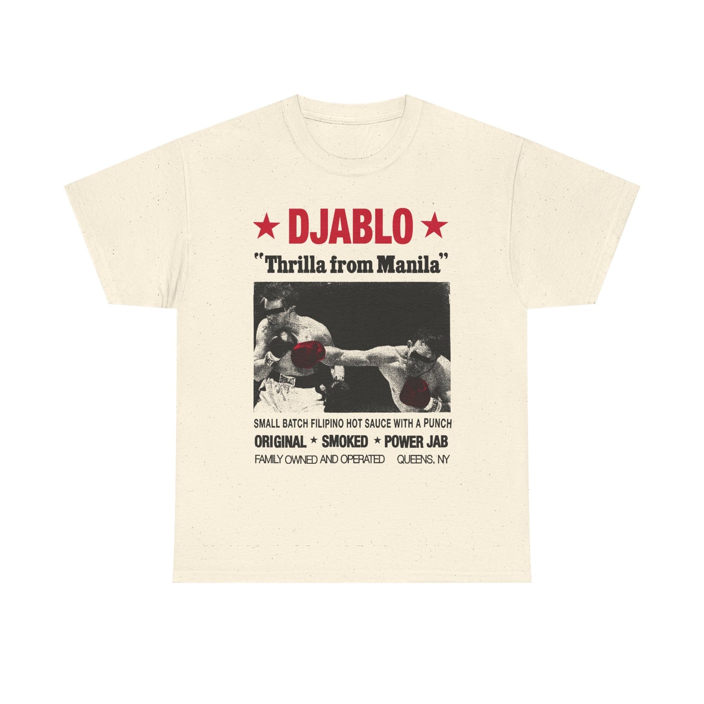 DJABLO "Thrilla From Manila" T‑Shirt — Filipino Hot Sauce Graphic Tee