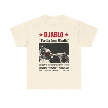 DJABLO "Thrilla From Manila" T‑Shirt — Filipino Hot Sauce Graphic Tee